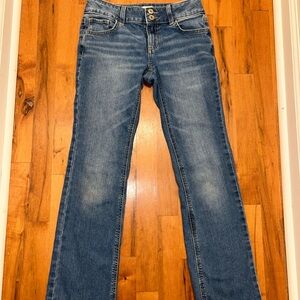 SO Girls Boot Cut Jeans in Blue